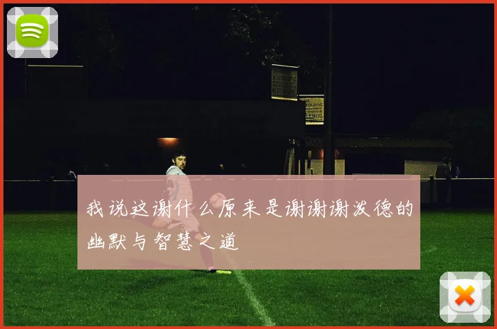 我说这谢什么原来是谢谢谢泼德的幽默与智慧之道