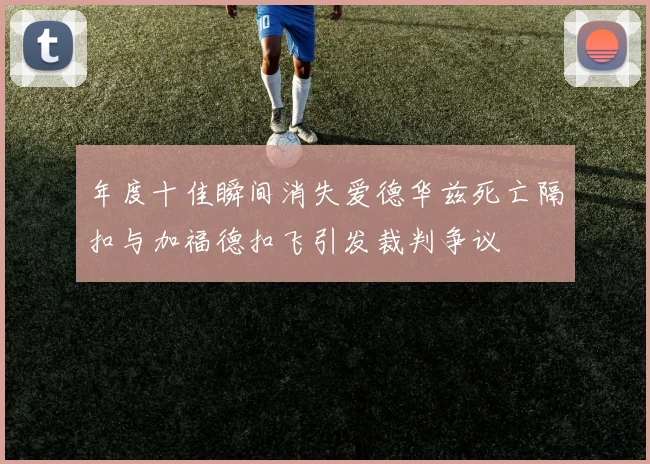 年度十佳瞬间消失爱德华兹死亡隔扣与加福德扣飞引发裁判争议